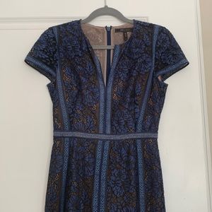 BCBG lace gown